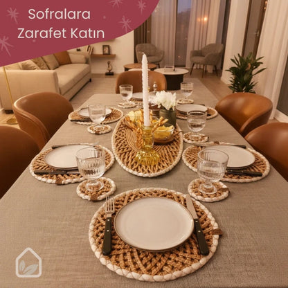 Positano Örgü Supla | Yuvarlak Amerikan Servis 36 cm