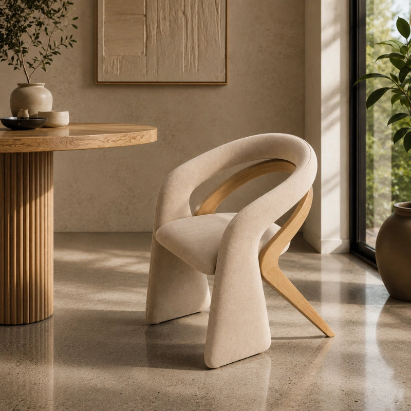 Koon Ahşap Ayaklı Modern Tasarım Sandalye