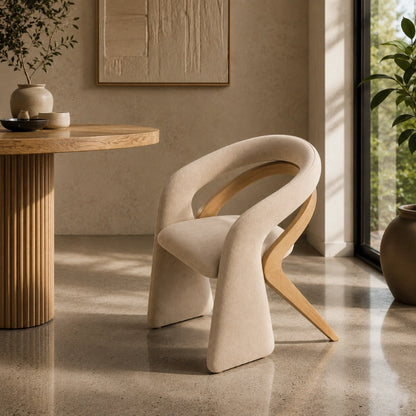 Koon Ahşap Ayaklı Modern Tasarım Sandalye