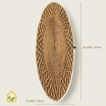 Positano Oval Örgü Runner |  87x34 cm