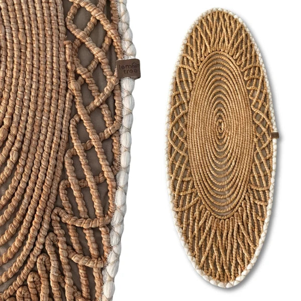 Positano Oval Örgü Runner |  87x34 cm